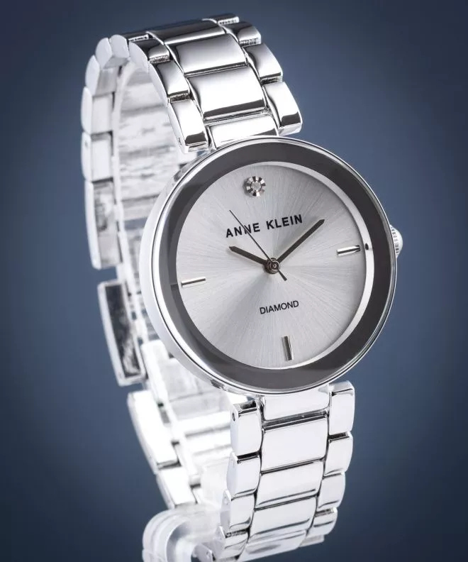 Anne Klein Diamond Men's Watch AK-1363SVSV