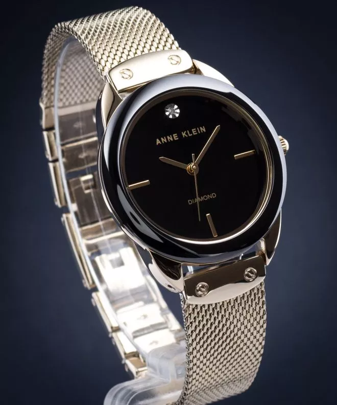 Anne Klein Diamond Men's Watch AK-3258BKGB