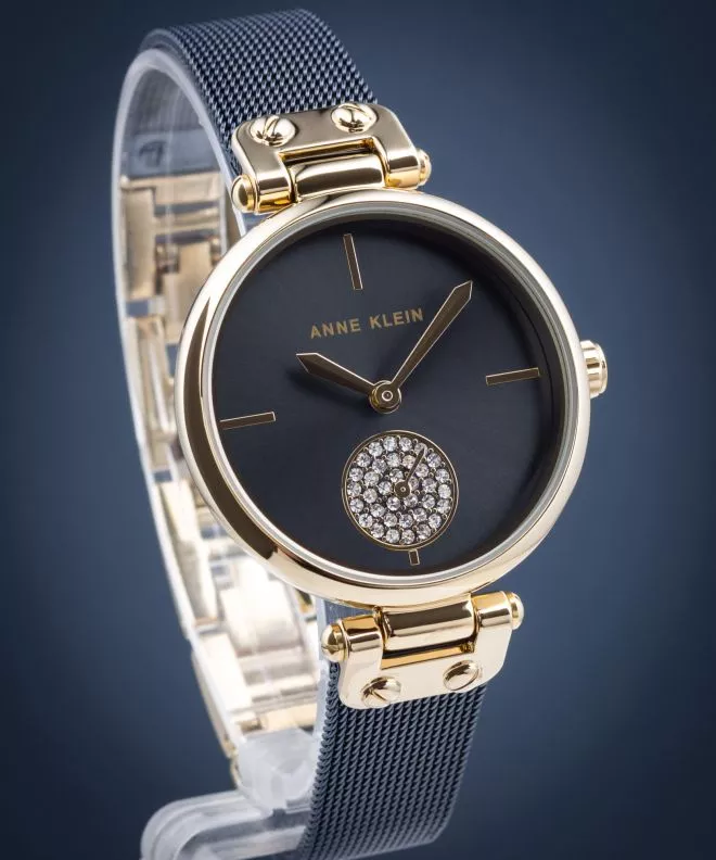 Anne Klein Swarovski Crystal Accented Women's Watch AK/3001GPBL