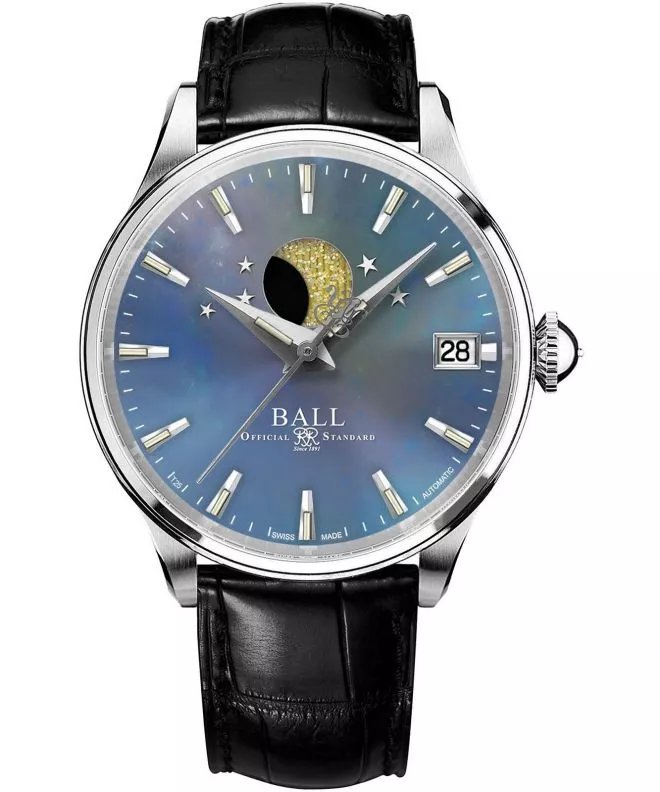 Ball Trainmaster Moon Phase Ladies Women's Watch NL3082D-LLJ-BE