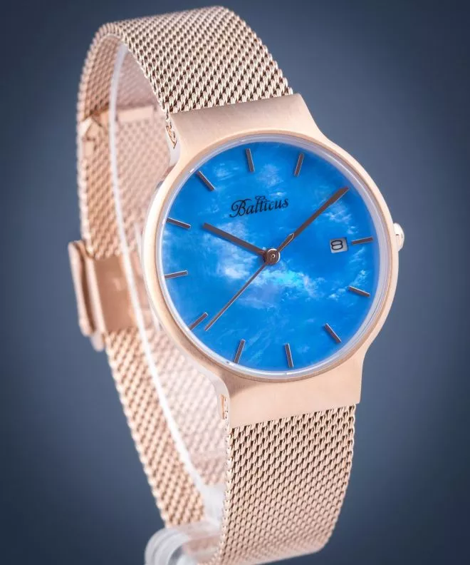 Balticus Sky Rose Gold Blue Pearl Women's Watch BLT-SKYRBL (S-RG-B-P)