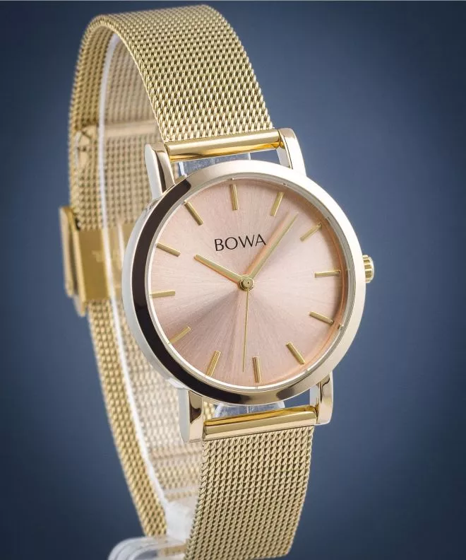 BOWA Tokyo Pink-Gold Mesh 33 watch TO334-74-164M