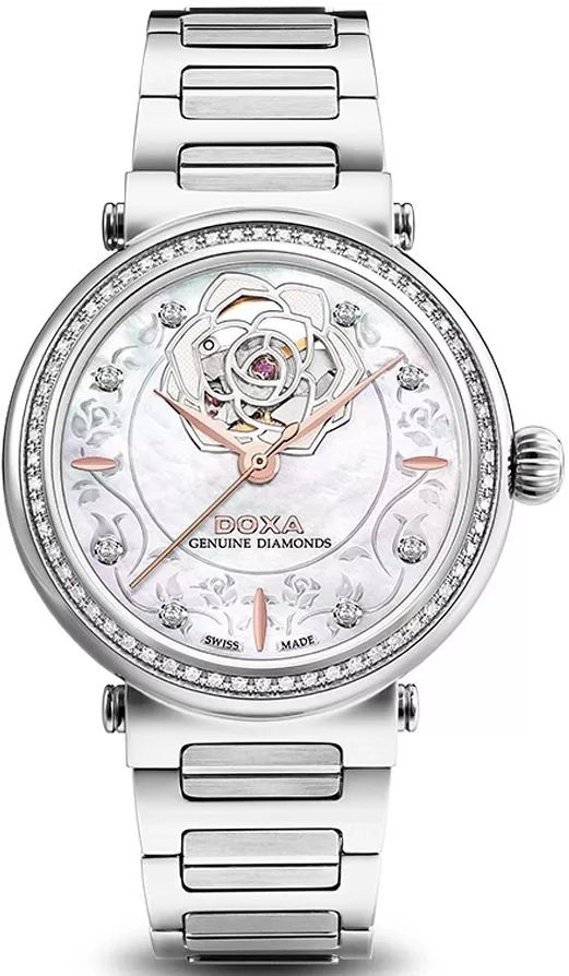 Doxa Calex Genuine Diamonds Automatic Limited Women's Watch D214SWH