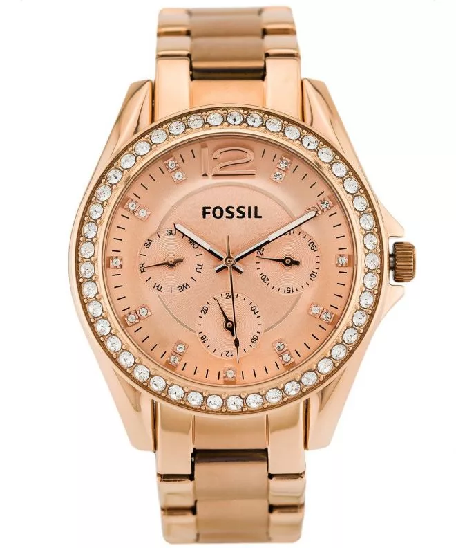 Fossil Quartz Rosegold Women's Watch ES2811