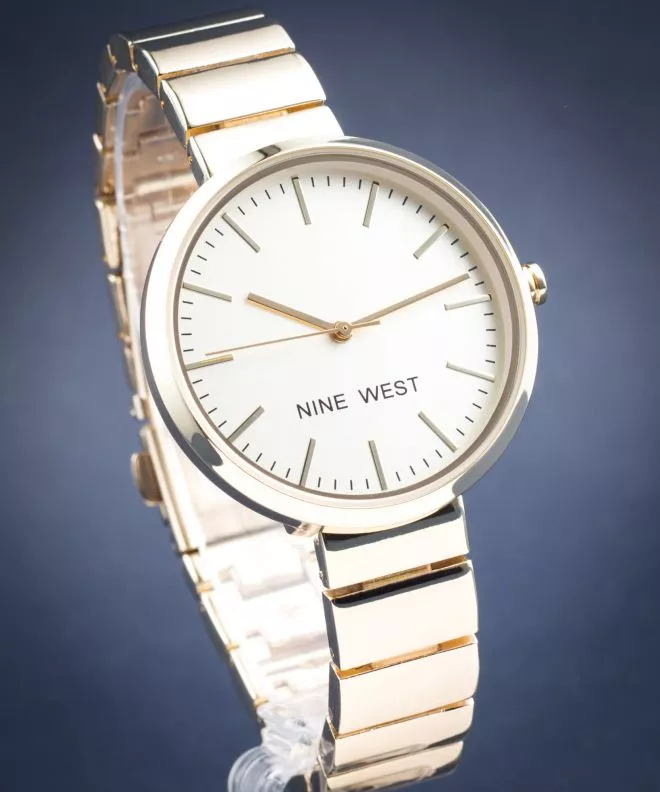 Nine West Gold-Tone Women's Watch NW-1986CHGB