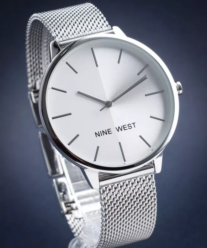 Nine West Silver-Tone Women's Watch NW-1981SVSB