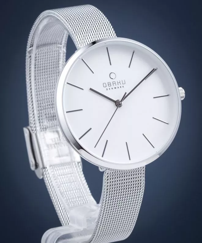 Obaku Viol Steel Women's Watch V211LXCIMC