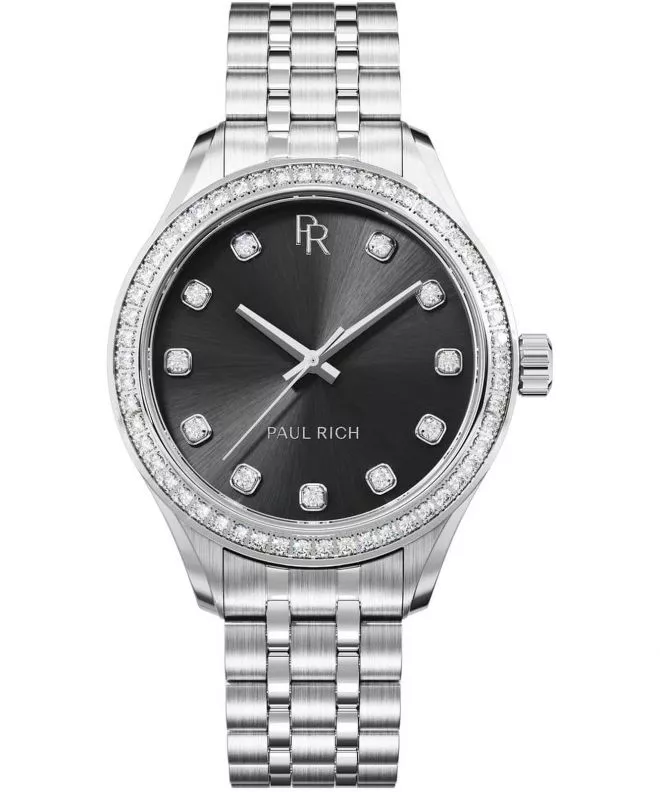 Paul Rich Crystelle Silver Black watch 717931446240