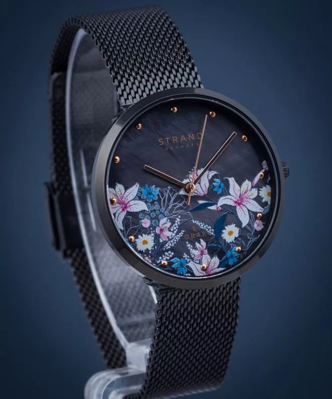 Strand by Obaku Flower ladies watch S700LXBBMB-DF