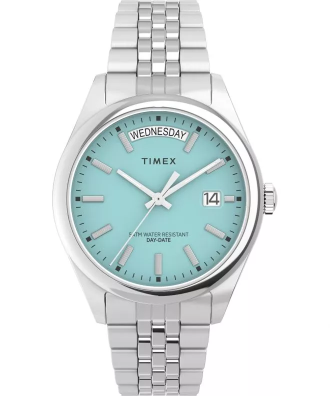 Timex Legacy Day and Date Tiffany Blue watch TW2V68400