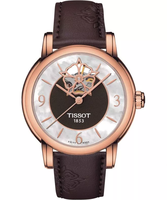 Tissot Lady Heart Powermatic 80 Open Heart Diamond watch T050.207.37.117.04 (T0502073711704)