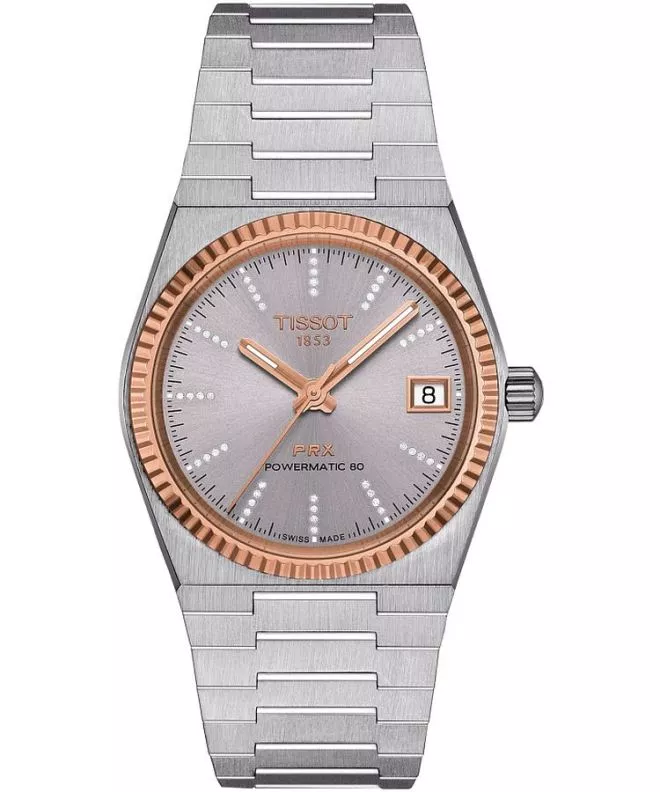 Tissot PRX 18K Gold Diamonds Powermatic 80 watch T931.207.41.336.00 (T9312074133600)