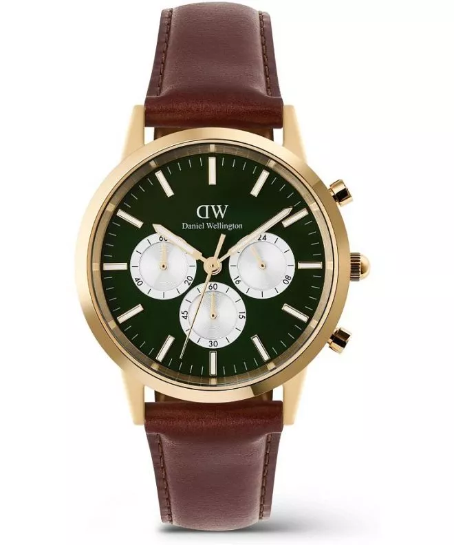 Daniel Wellington Iconic St Mawes Emerald Panda Gold Chronograph gents watch DW00100876