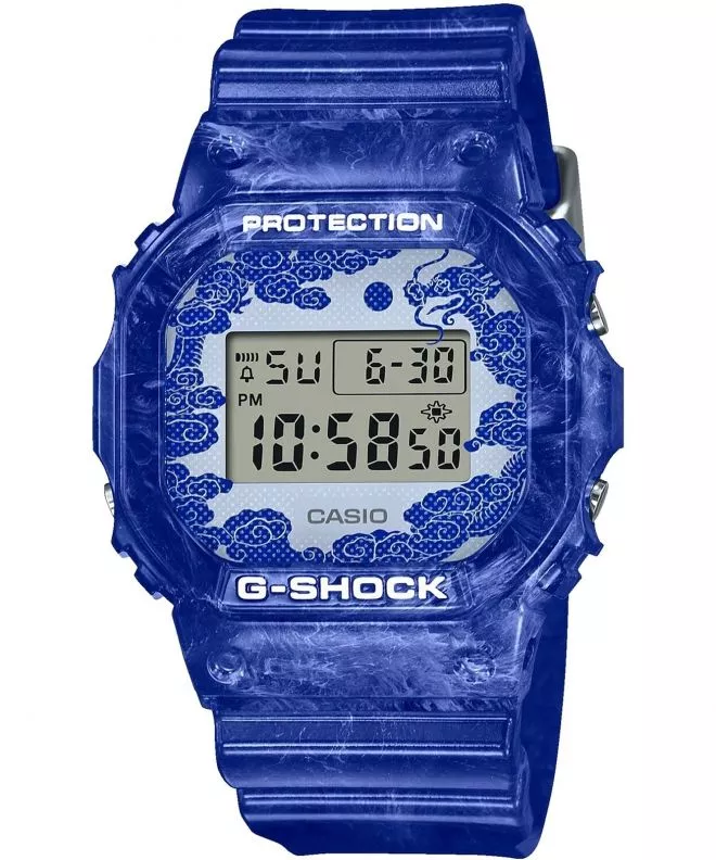 Casio G-SHOCK Original Blue and White Pottery watch DW-5600BWP-2ER