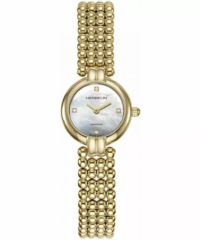 Herbelin Perles Mini Diamond ladies watch 17433BP1N89