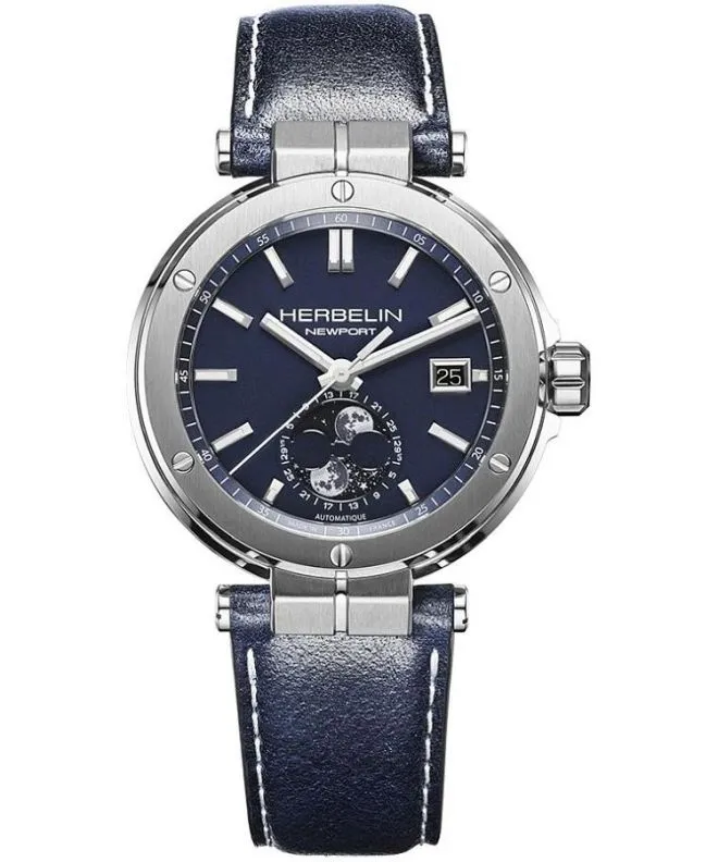 Herbelin Newport Moonphase Automatic gents watch 2889A15LBL