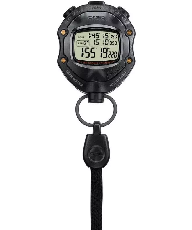 Casio Digital Black Stopwatch pocket watch HS-80TW-1EF