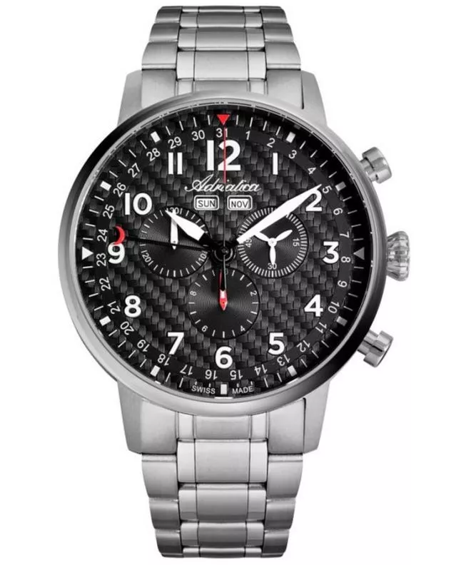 Adriatica Chronograph Titanium Gift Set Men's Watch A8308.4124CH-SET