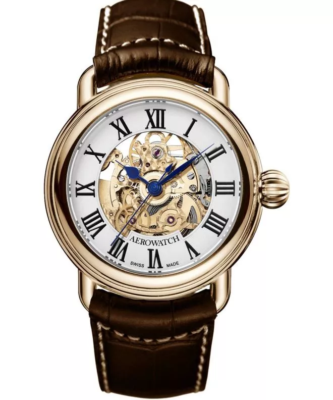 Aerowatch 1942 Skeleton Automatic Men's Watch 60900-RO14