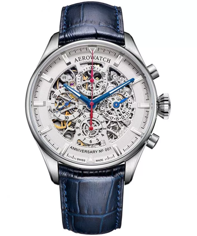 Aerowatch Les Grandes Classiques Anniversary Edition Skeleton Automatic Men's Watch 61989-AA04-SQ