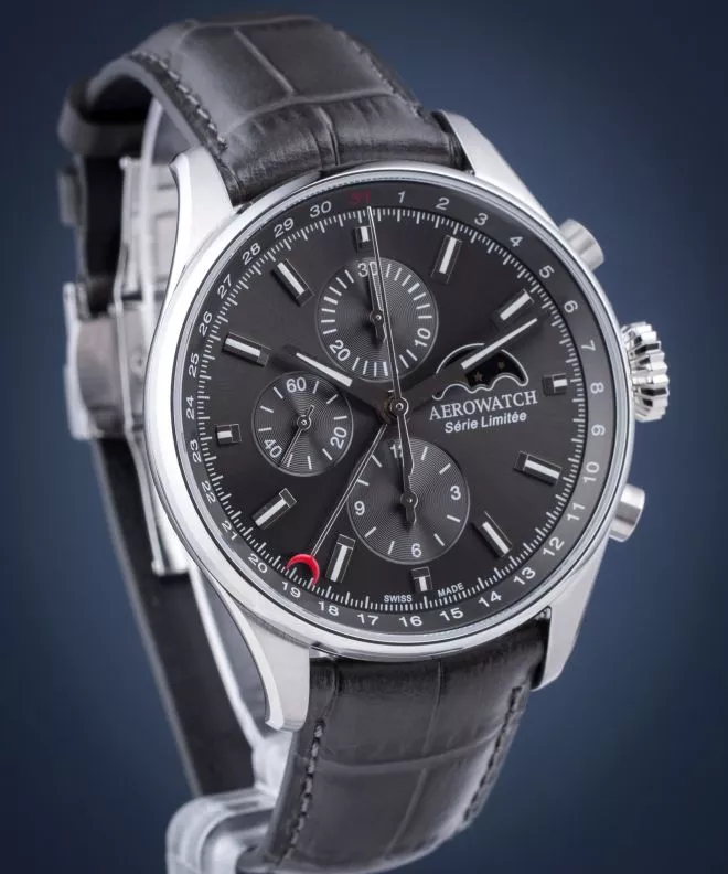 Aerowatch Les Grandes Classiques Automatic Valjoux Chronograph Limited Edition Men's Watch 69989-AA02