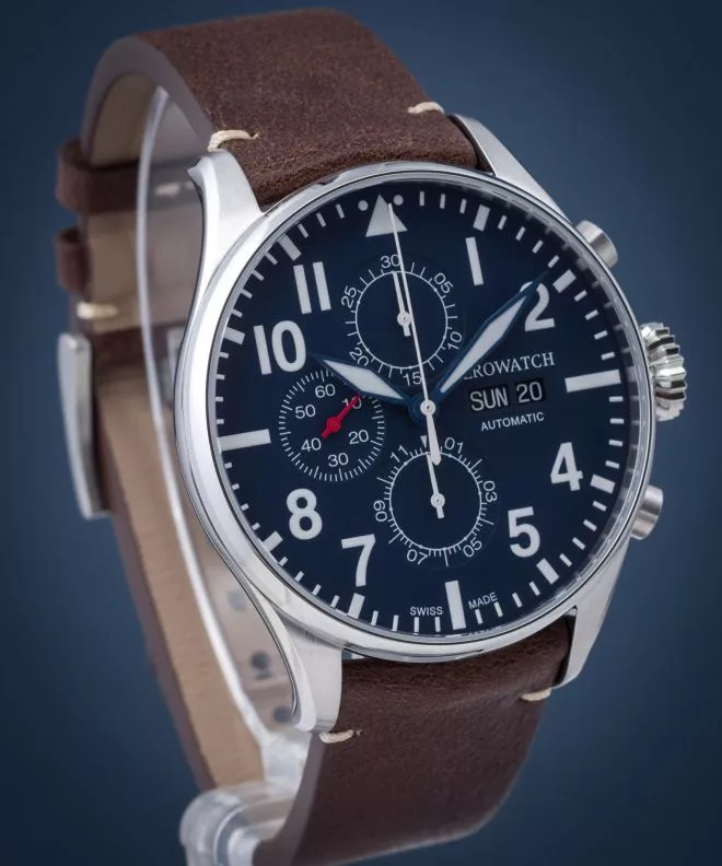 Aerowatch Les Grandes Classiques Automatic Valjoux Chronograph Men's Watch 61989-AA05
