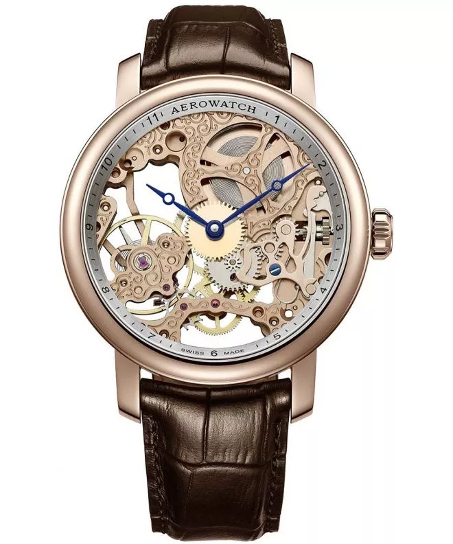 Aerowatch Renaissance Big Mechanical Skeleton Men's Watch 57931-RO01