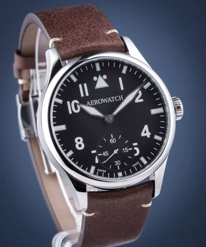 Aerowatch Renaissance Grande Mecanique Aviateur Men's Watch 55981-AA01