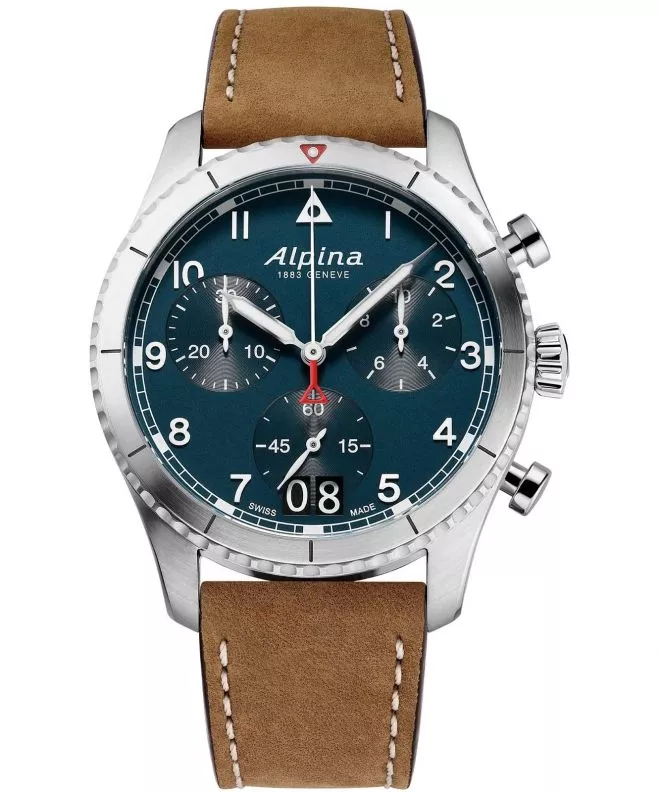 Alpina Startimer Pilot Big Date Patroleum Blue Chronograph  watch AL-372NW4S26