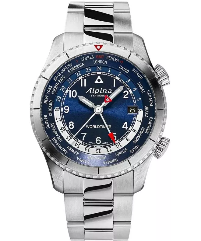 Alpina Startimer Pilot Worldtimer  watch AL-255N4S26B