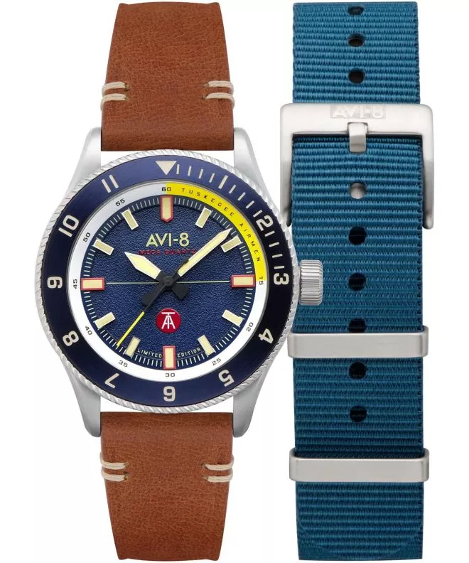 AVI-8 Flyboy Tuskegee Airmen Limited Edition SET  watch AV-4103-02