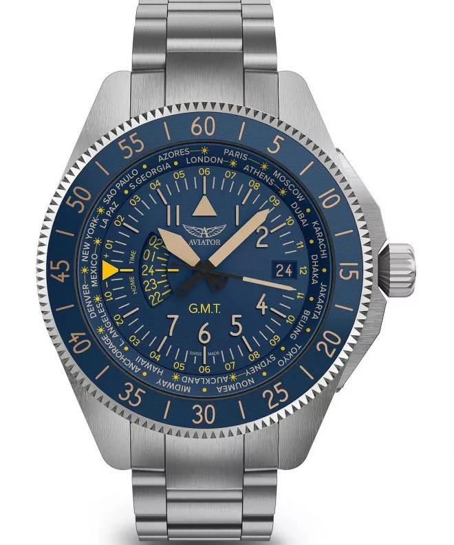 Aviator Airacobra GMT watch V.1.37.0.304.5