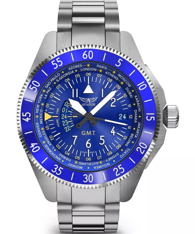 Aviator Airacobra GMT watch V.1.37.0.308.5