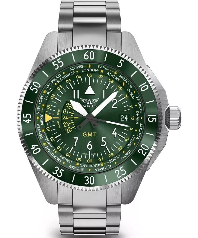 Aviator Airacobra GMT watch V.1.37.0.309.5