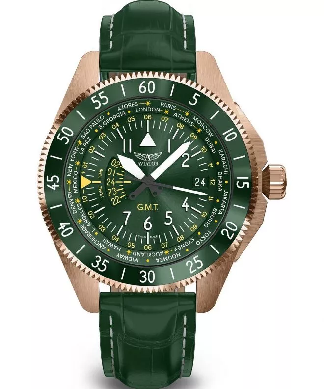 Aviator Airacobra GMT watch V.1.37.2.309.4