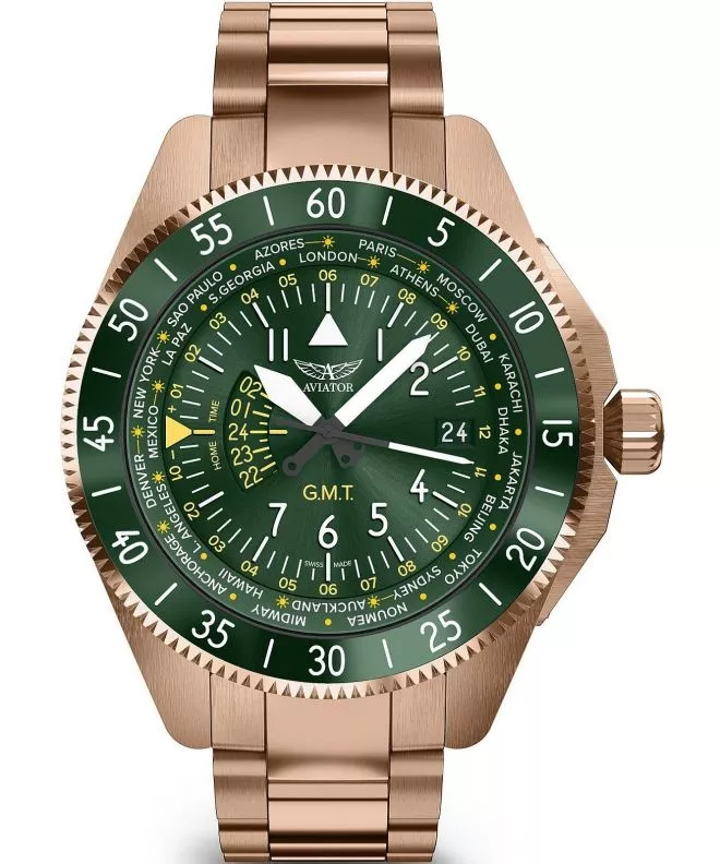 Aviator Airacobra GMT watch V.1.37.2.309.5