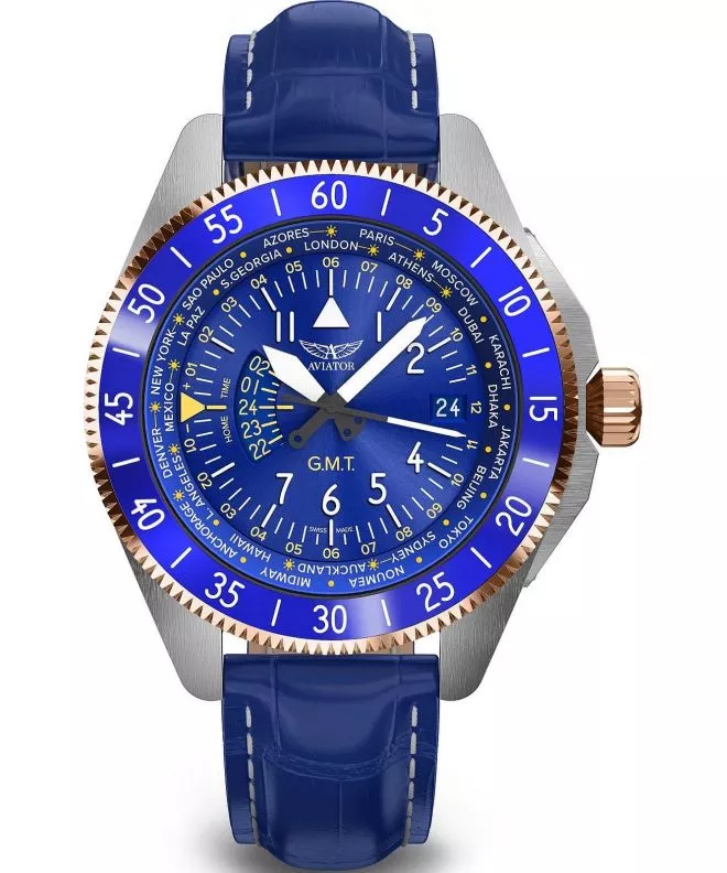 Aviator Airacobra GMT watch V.1.37.3.308.4