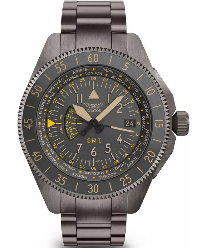 Aviator Airacobra GMT watch V.1.37.7.305.5