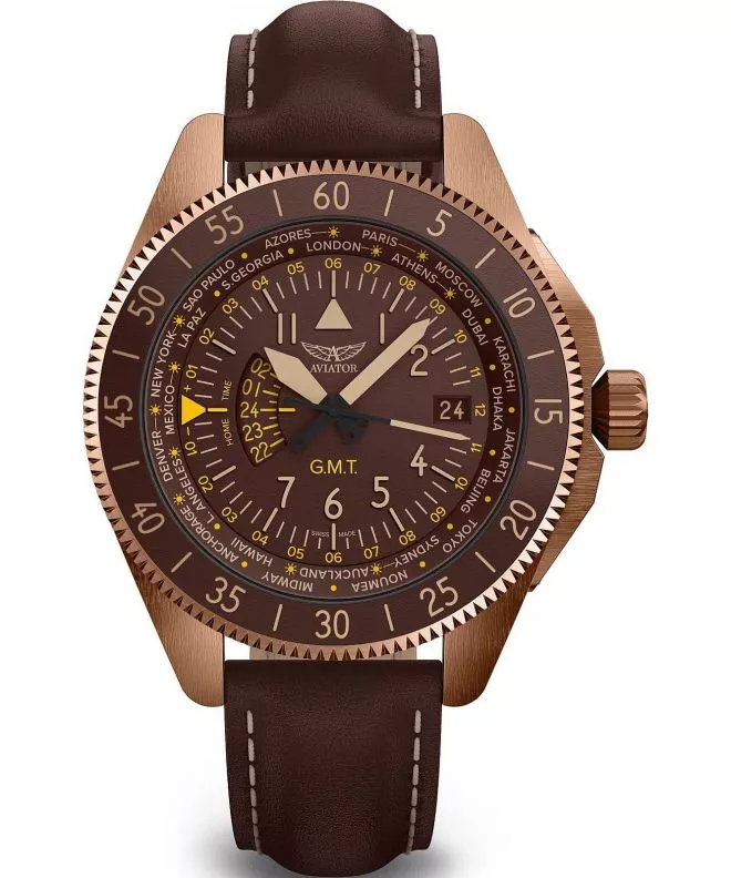 Aviator Airacobra GMT watch V.1.37.8.306.4
