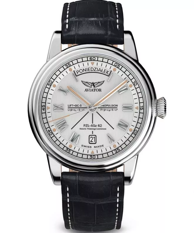 Aviator Douglas Day-Date Polish Limited Edition Men's Watch V.3.35.0.281.4 PL