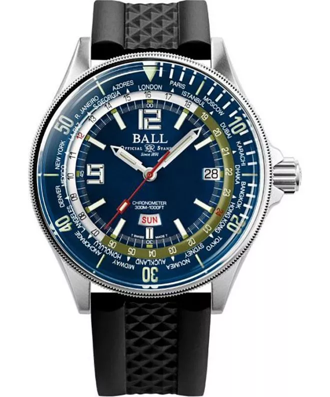 Ball Engineer Master II Diver Worldtime Automatic Men's Watch DG2232A-PC-BE