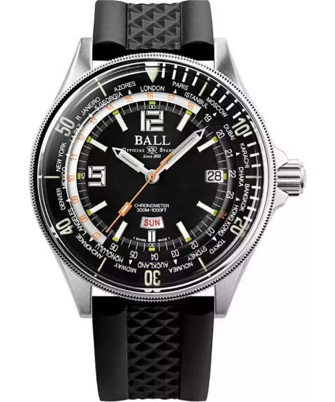 Ball Engineer Master II Diver Worldtime Automatic Men's Watch DG2232A-PC-BK