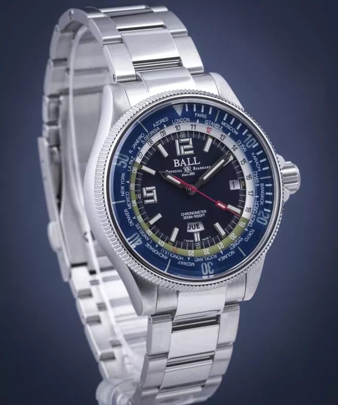 Ball Engineer Master II Diver Worldtime Automatic Men's Watch DG2232A-SC-BE