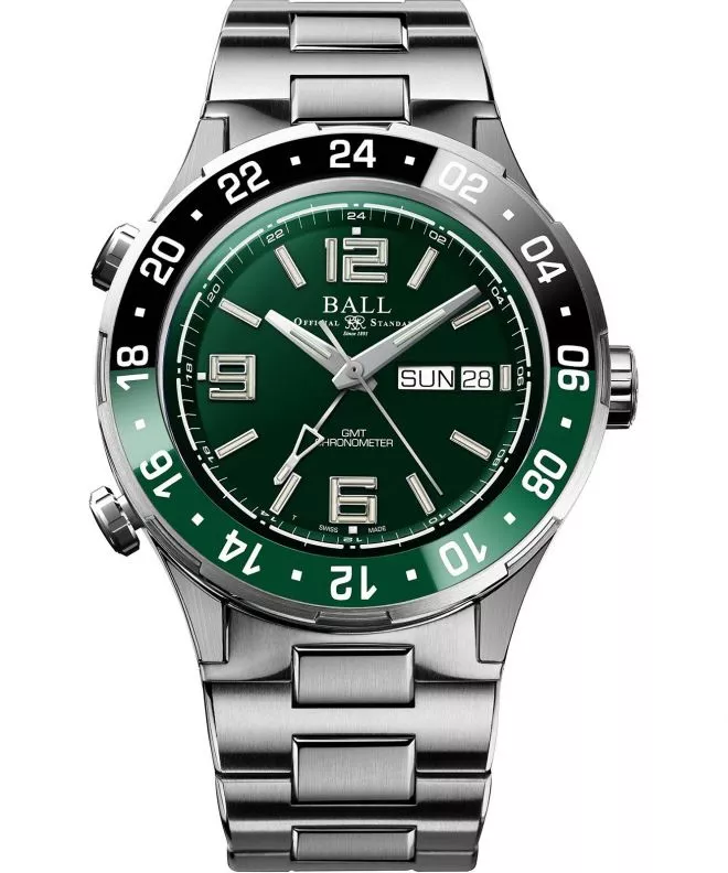 Ball Roadmaster Marine GMT Titanium Automatic Chronometer Limited Edition Men's Watch DG3030B-S2C-GR