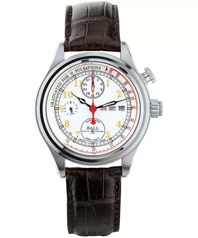 Ball Trainmaster Doctor's Chronograph Limited Edition watch CM1032D-PT-L1J-WH