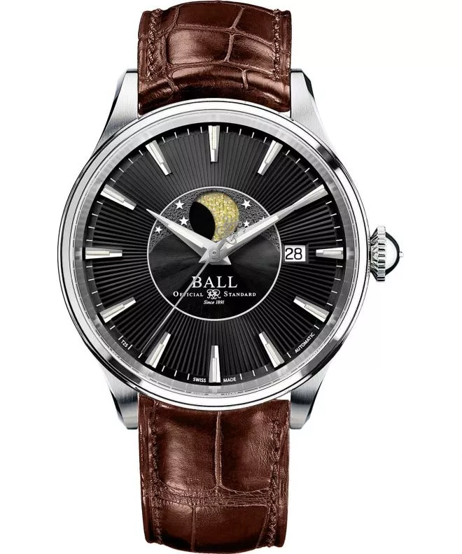 Ball Trainmaster Moon Phase Automatic Men's Watch NM3082D-LLJ-BK