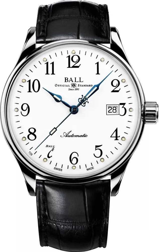 Ball Trainmaster Standard Time 135 Anniversary Automatic Limited Men's Watch NM3288D-LLJ-WH
