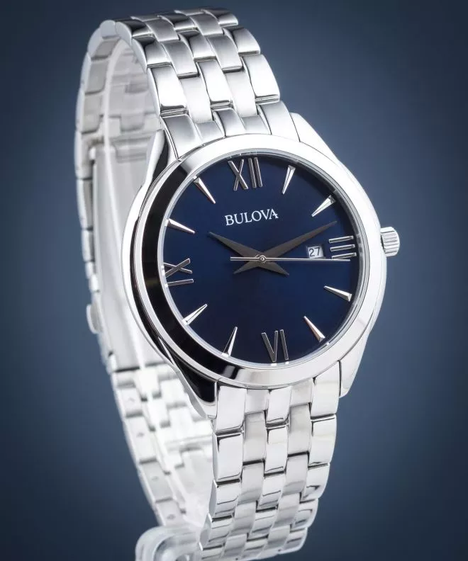 Bulova Classic Blue Dial Men's Watch 96B303