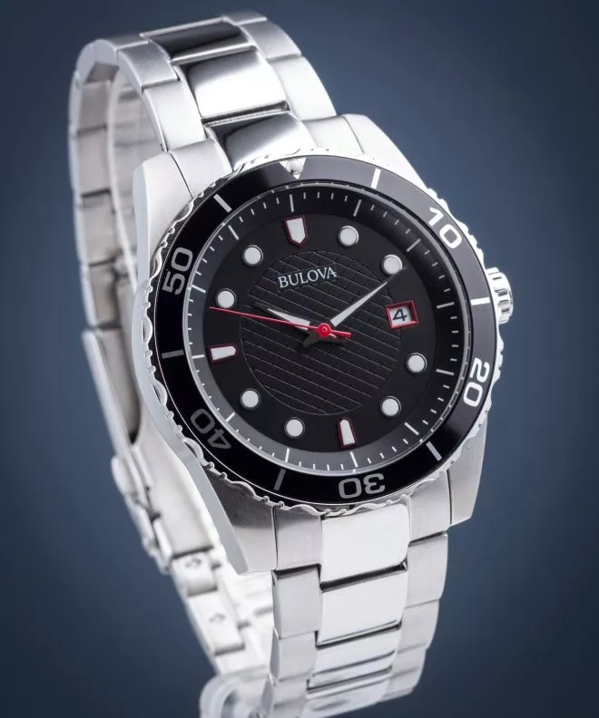 Bulova Diver Black 100m Men's Watch 98A195