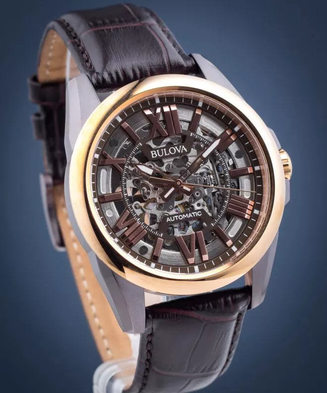 Bulova Classic Skeleton Automatic Men's Watch 98A165